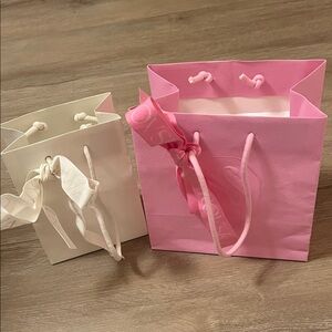 Swarovski Pink and Cream Gift  Bags